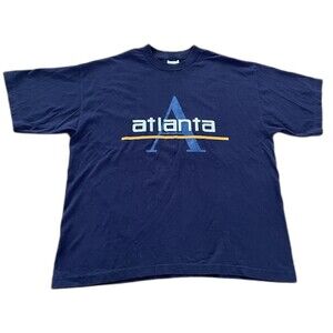Atlanta Georgia Shirt USA 90s VTG Intex Retro Streetwear Oversized Large Logo XL